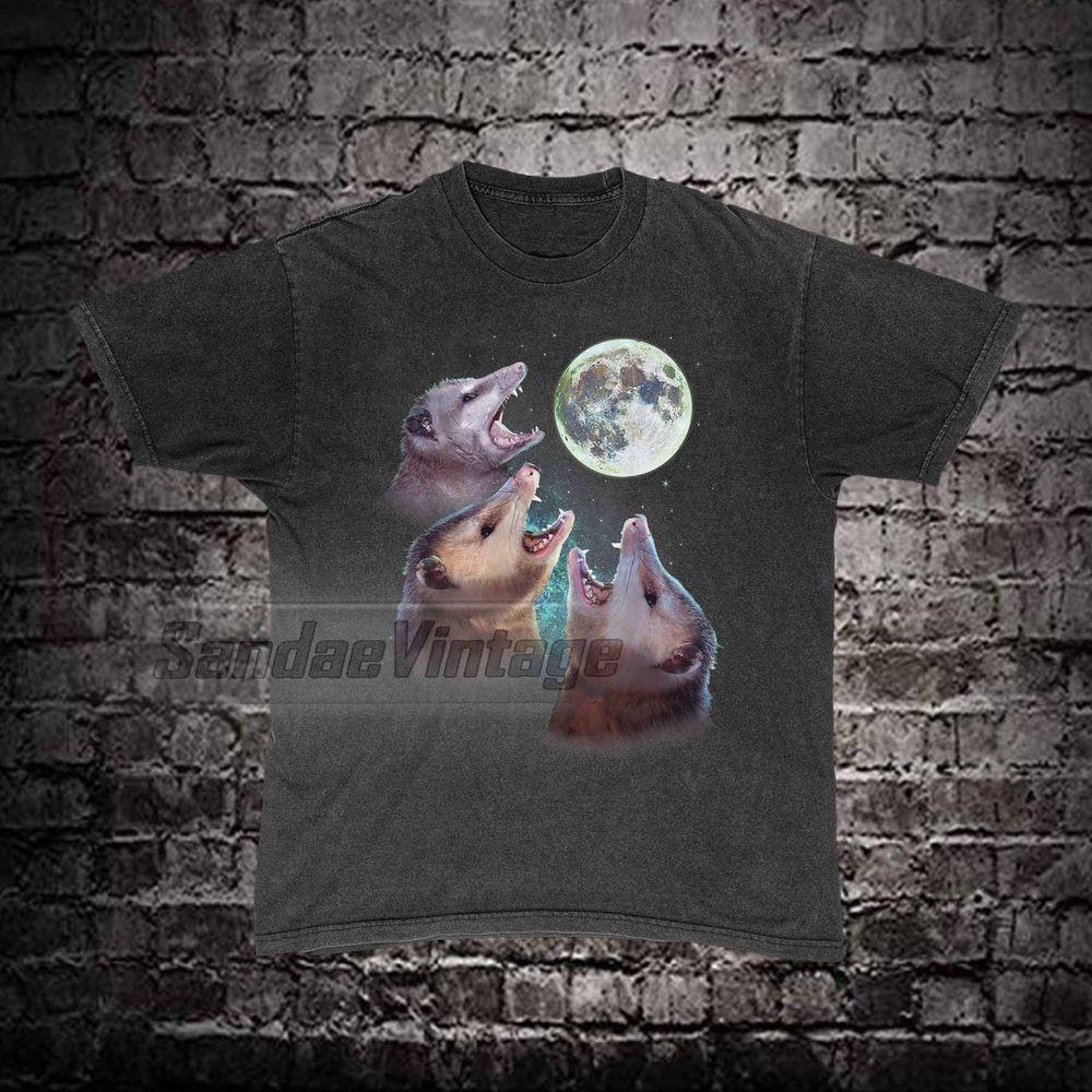 Three Possums Howling At Moon Vintage Vuitino Merch Three Possums Howling At Moon Vintage Vuitino Merch